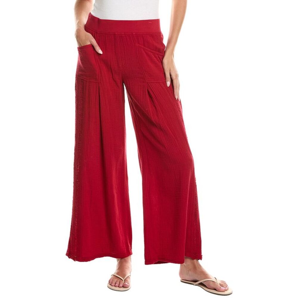Xcvi Womens  Elu Wide Leg Pant, Red